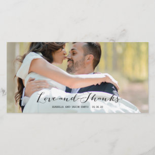 ELEGANTES SKRIPT WEDDING %PIPE% DANKEN IHNEN DANKESKARTE