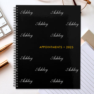 Elegantes Skriptnamensmuster Personalisiert Planer