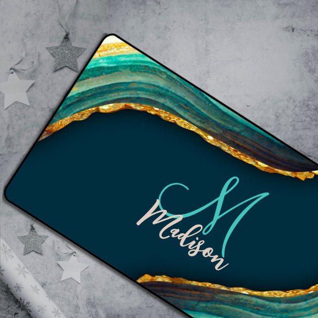 Elegantes smaragdgrünes Imitat Schreibtischunterlage (Von Creator hochgeladen)