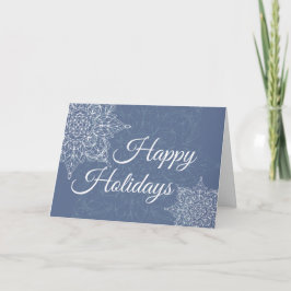 Elegantes Snowflake Design Feiertagskarte