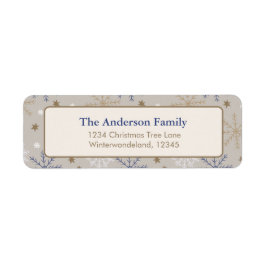 Elegantes Snowflake-Muster Beige