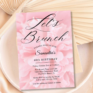 Elegantes Soft Pink Lassen Sie jedes Event-Party s Einladung