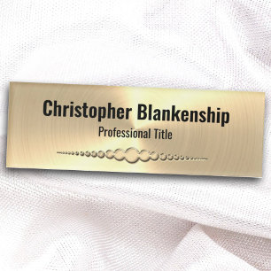 Elegantes Softgold-Detail personalisiert Namenschild