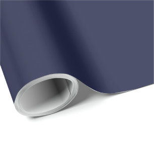 Elegantes solides Dunkelnavyblau Geschenkpapier