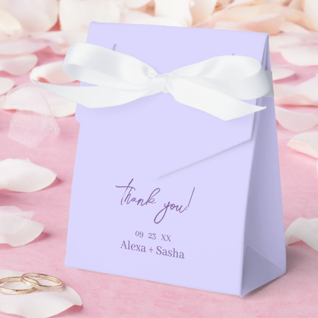 Elegantes solides Lila-Violett Geschenkschachtel (Hochzeit)