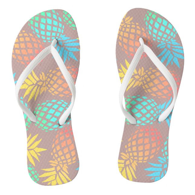 elegantes sommerliches tropisches, farbenfrohes An Flip Flops (Fußbett)
