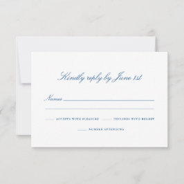 Elegantes Southport-UAWG mit Anzahl Teilnehmer RSVP Karte