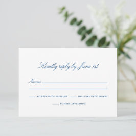 Elegantes Southport-UAWG mit Anzahl Teilnehmer RSVP Karte