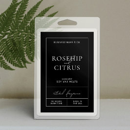 Elegantes Soy Wax Melt Vertikales 3x2-Rechteck-Lab Lebensmitteletikett