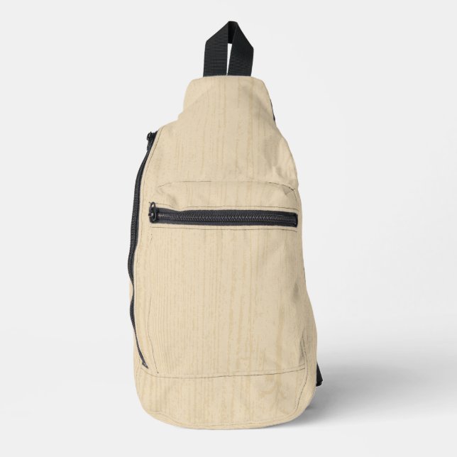 Elegantes spanisches Weißholzkörnchen Crossbody Bag (Vorderseite)