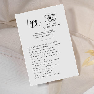 Elegantes Spion-Hochzeitsfoto-Jagdspiel-Programm Programm