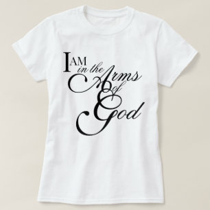 Elegantes spirituelles Skript ICH BIN in den Armen T-Shirt
