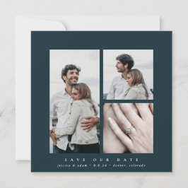 Elegantes Square Multi-Foto Save The Date