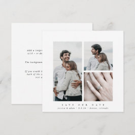 Elegantes Square Multi-Foto Save The Date