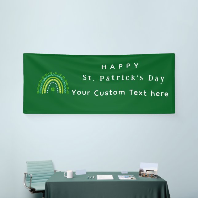 Elegantes St. Patrick's Day Party Banner (Messeveranstaltung)