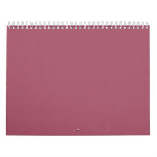 Elegantes staubrosa Wurfkissen Kalender