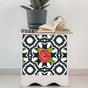 Elegantes stilistisches romantisches Blumenmuster Seidenpapier