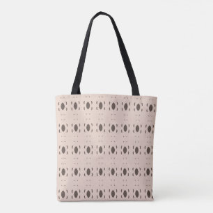 Elegantes stilvolles beige-braunes Ovalmuster