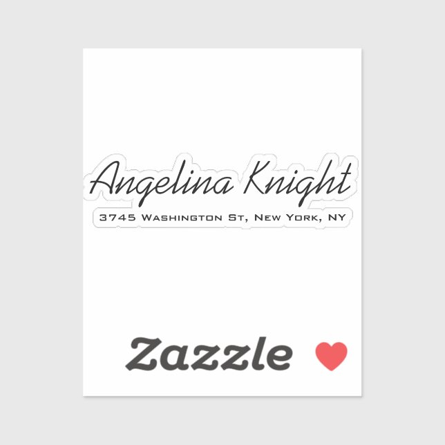 Elegantes, stilvolles, einzigartiges Handwriting-S Aufkleber (Blatt)