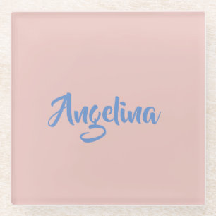 Elegantes, stilvolles, einzigartiges Handwriting-S Glasuntersetzer