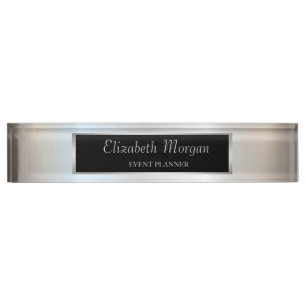 Elegantes stilvolles Gold Namensplakette
