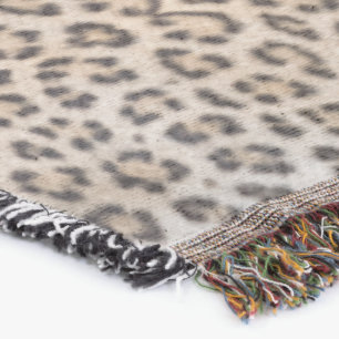Elegantes stilvolles Leoparden Gepard Fell Tierdru Decke