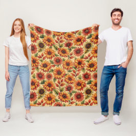Elegantes, stilvolles, modernes, farbenfrohes Sonn Fleecedecke