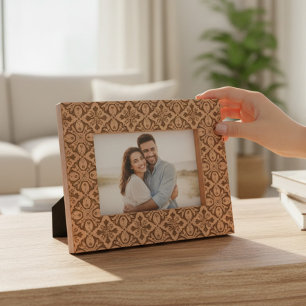 Elegantes, stilvolles modernes Muster Geätzte Rahmen