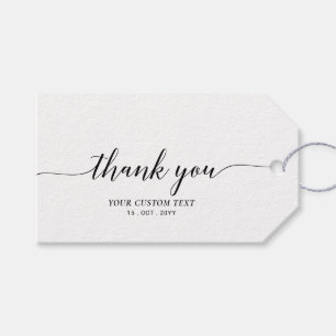 Elegantes stilvolles Partygeschenk als Dankeschön Geschenkanhänger