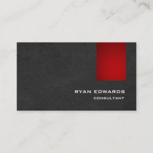 Elegantes, stilvolles Rot Gray Muster Modernste Visitenkarte