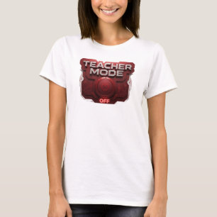 Elegantes & stilvolles rotes TEACH MODE OFF Art De T-Shirt
