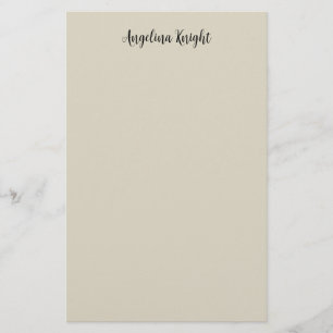 Elegantes, stilvolles, Schlichtes Handwriting Briefpapier