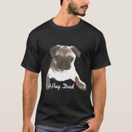 Elegantes stolzes Mops-Vater-Shirt T-Shirt
