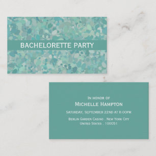 Elegantes Stone Dot Junggeselinnen-Abschied Ticket