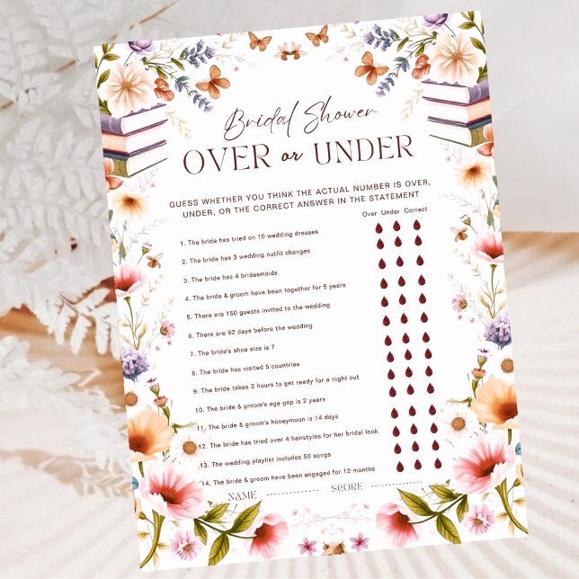 Elegantes Storybook Over oder Under Brautparty Gam (Von Creator hochgeladen)
