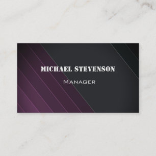 Elegantes, Streifen, gestreiftes Muster Visitenkarte