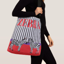 Elegantes Streifenmuster mit Zebra Rot lila