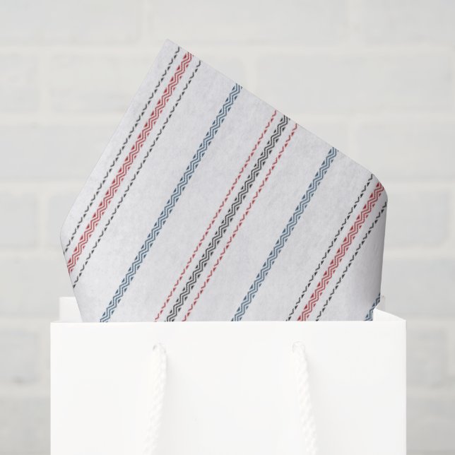 Elegantes Streifenmuster. Seidenpapier (Geschenktüte)