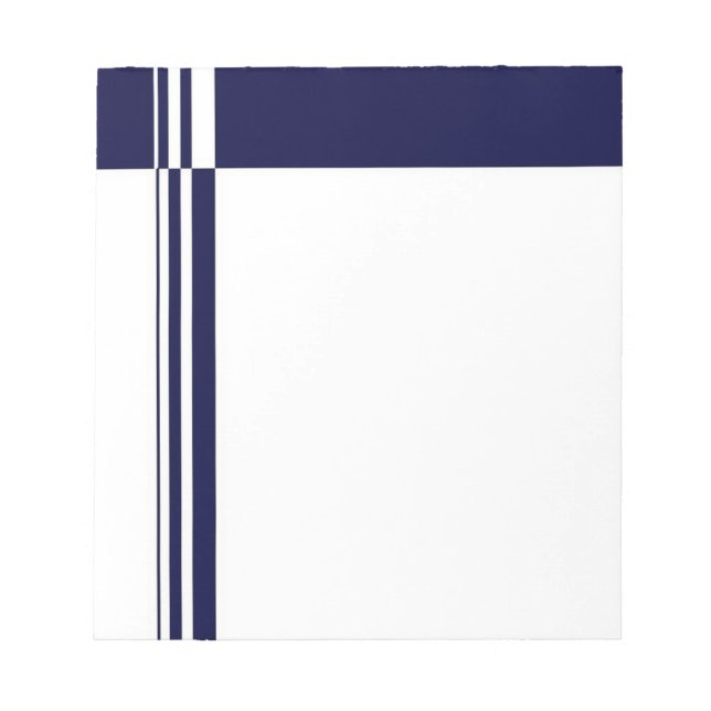 Elegantes Stripes Notepad Notizblock (Vorderseite)
