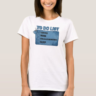Elegantes & Stylisches Blau COFFEE ARBEIT TRUE CRI T-Shirt