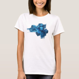 Elegantes & Stylisches Blaues Abstract Cubes Benut T-Shirt