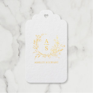 Elegantes, stylisches Monogram Logo Moderne Berufl Geschenkanhänger