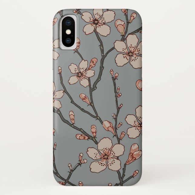 Elegantes süß rosa Blume Blossom Kirschmuster Case-Mate iPhone Hülle (Rückseite)