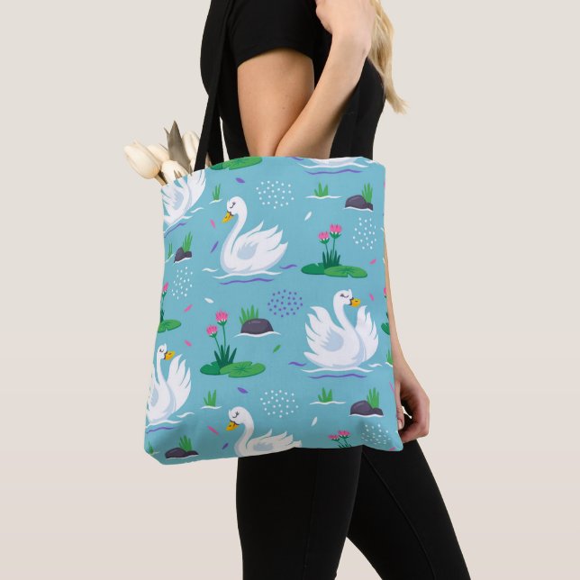 Elegantes Swan-Muster (Von Nahem)