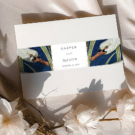 Elegantes Swan-Themed Wedding Invitation Bly Band
