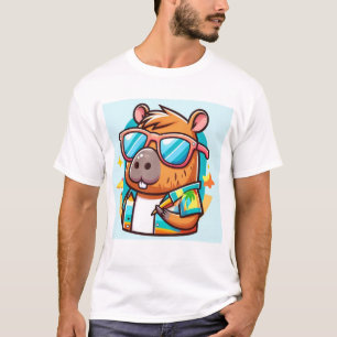 ELEGANTES T-SHIRT - Niedliches Eichhörnchen mit Br