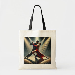 Elegantes Tango Dancers Couple Dancing Tragetasche