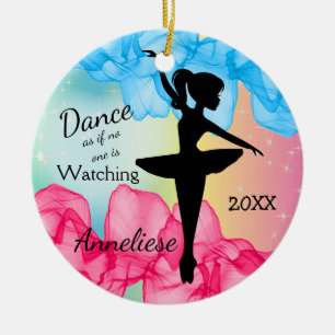 Elegantes Tanzen Ballerina Keramik Ornament