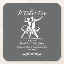 Elegantes Tanzpaar Gemeinsame Geburtstagsfeier