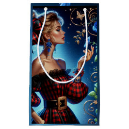 Elegantes Tapestry des Winters Vergessen Sie mich  Kleine Geschenktüte